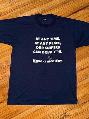 Vintage 90’s SWAT Sniper Have a Nice Day T-Shirt
